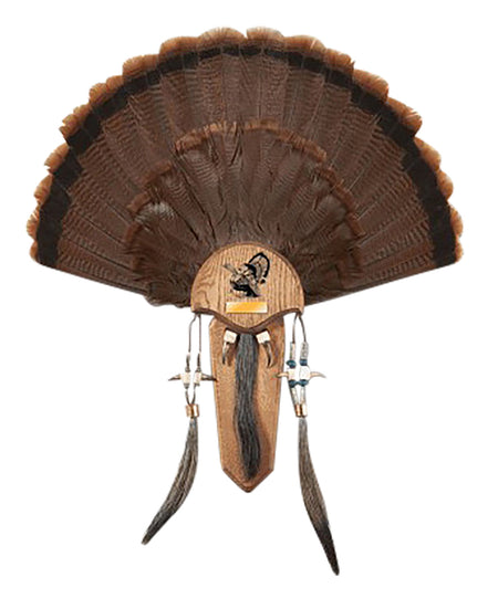 Hunters Specialties STR06949 Turkey Fan Beard and Spur Trophy Mounting Plaque
