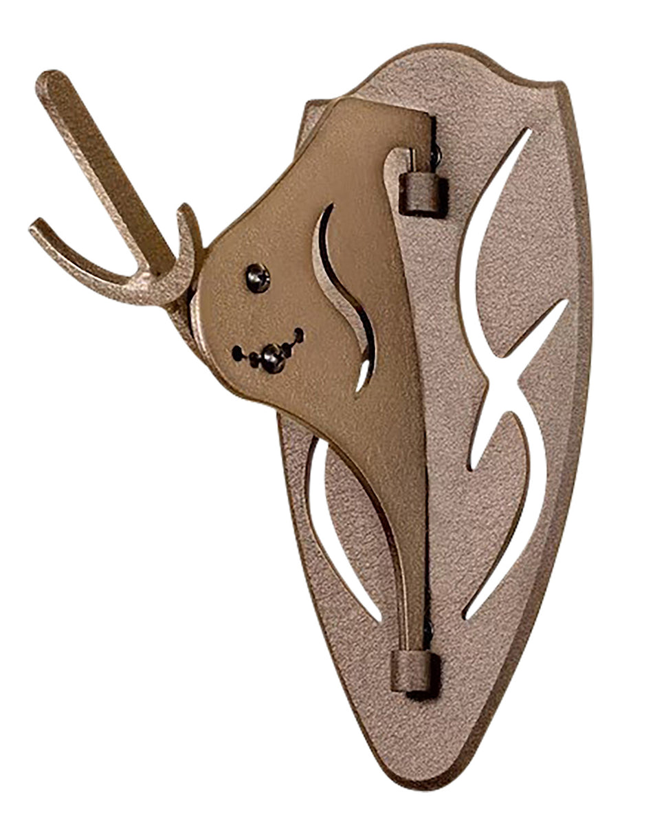 Hunters Specialties SKHBHSAASSYBRN Big Hooker Short Arm Brown Steel Skull Mount