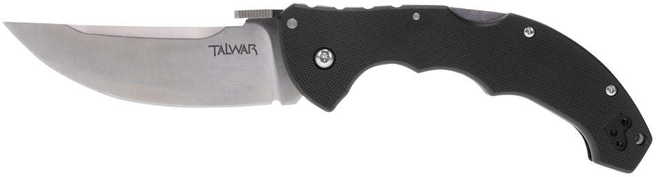 Cold Steel CS21TTL Talwar Folding 4" Straight Back Plain S35VN Blade 5.25" G10 Handle Includes Belt Clip