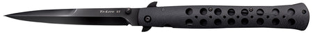 Cold Steel CS26C6AA Ti-Lite Folding 6" Spear Point Plain Black DLC S35VN Stainless Blade 4.75" Black G10 Handle Includes Belt Clip