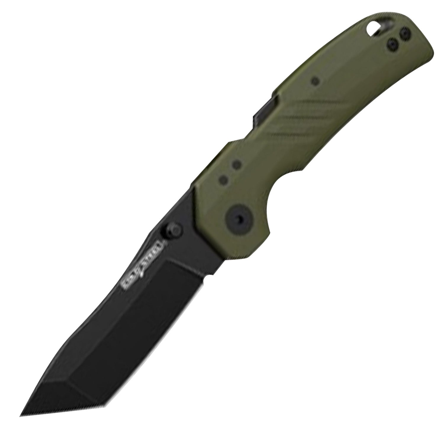 Cold Steel Engage CSFL30DPLTBGZ 3" Folding Knife Black PVD Stonewashed Tanto 4116 SS Blade OD Green Handle