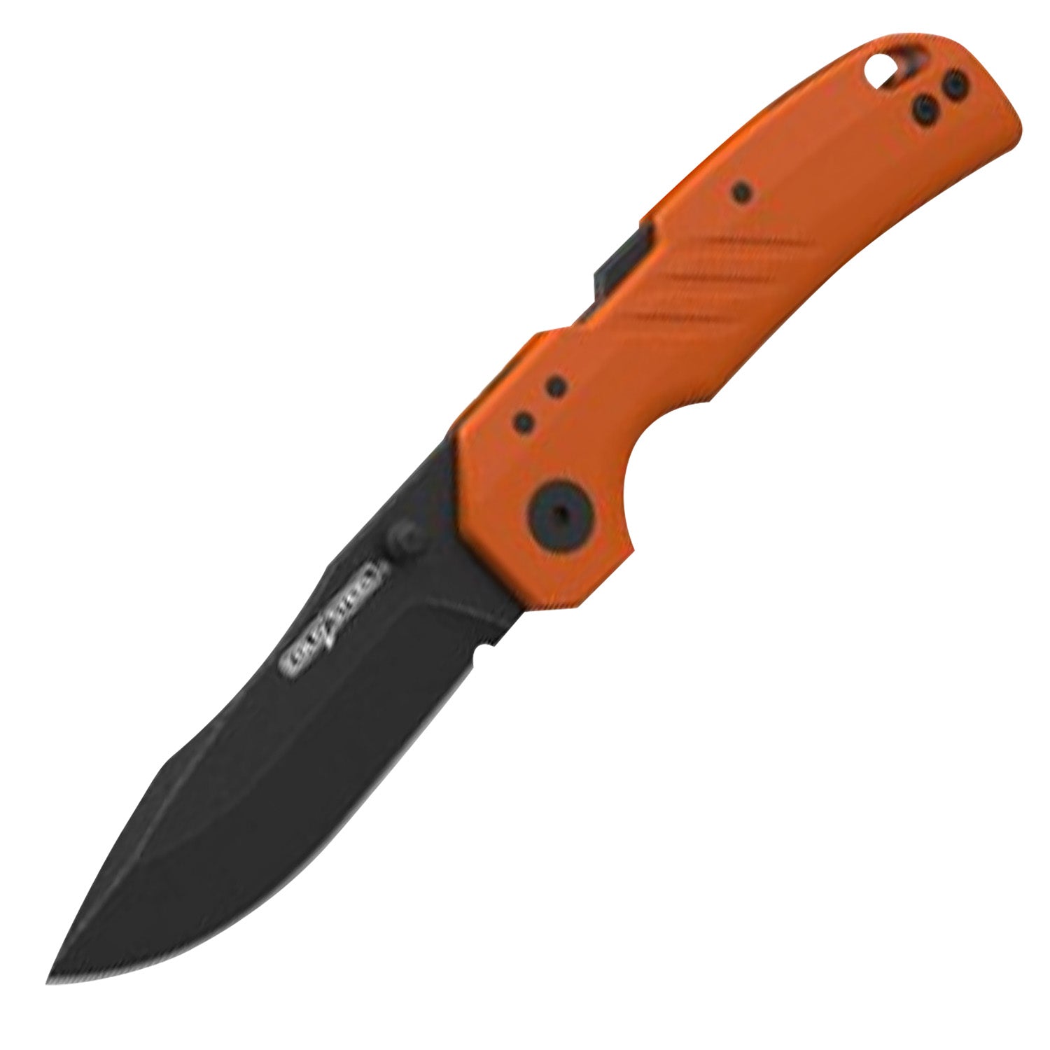 Cold Steel Engage CSFL30DPLDBOZ 3" Folding Knife Black PVD Stonewashed Tanto 4116 SS Blade Orange GFN Handle