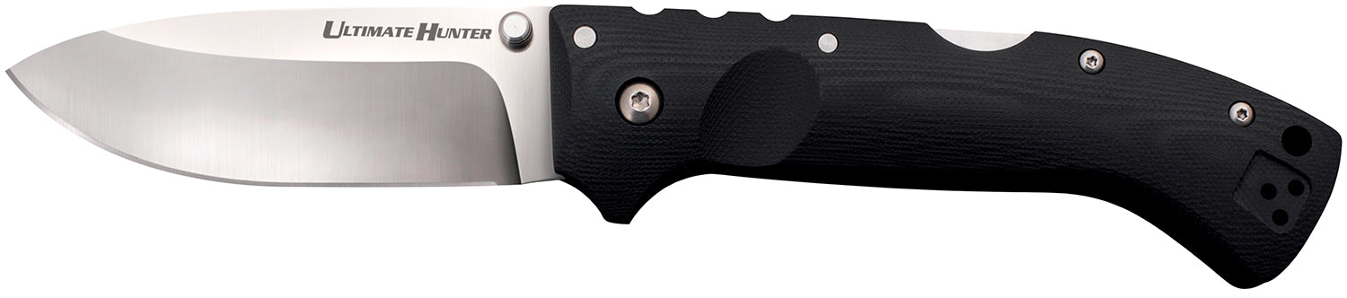 Cold Steel Ultimate Hunter CS30U 3.5" Folding Knife S35VN Drop Point Blade Black G10 Handle
