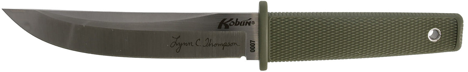 Cold Steel CS17TAA Kobun Fixed Blade Tanto Knife, 5.50" AUS-8A Stainless Blade, OD Green Kray-Ex Handle