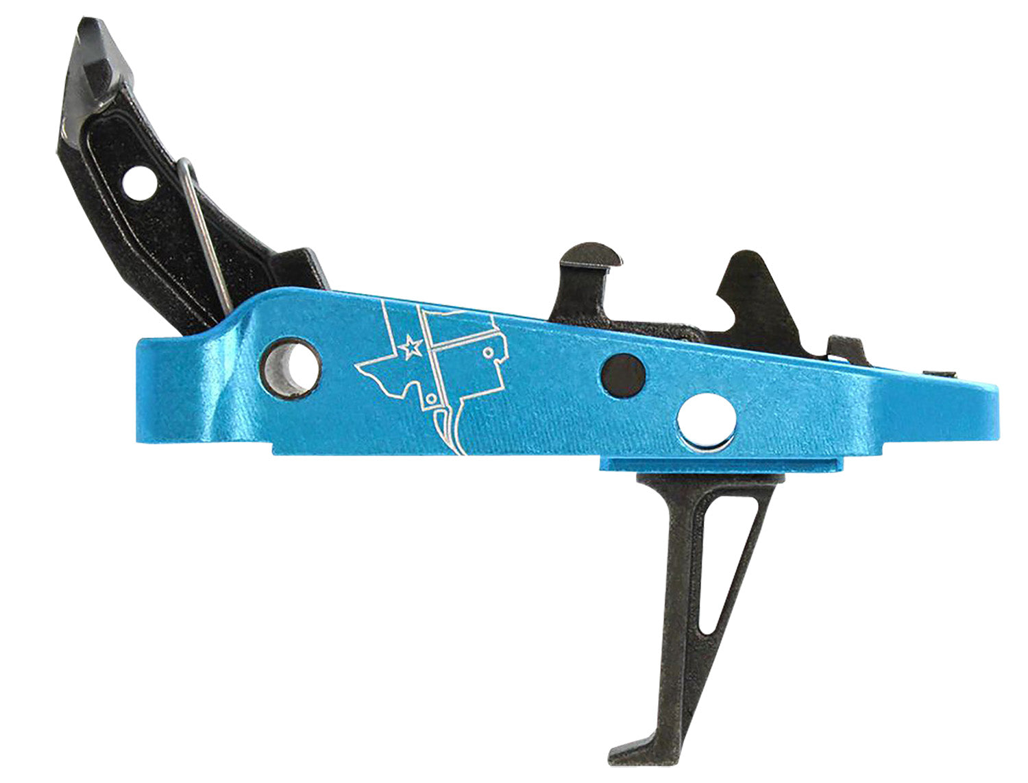 CMC Triggers AK47 47403 Drop-In Single-Stage Flat Trigger Group 2.0 Black Blue Housing 2.50 lb