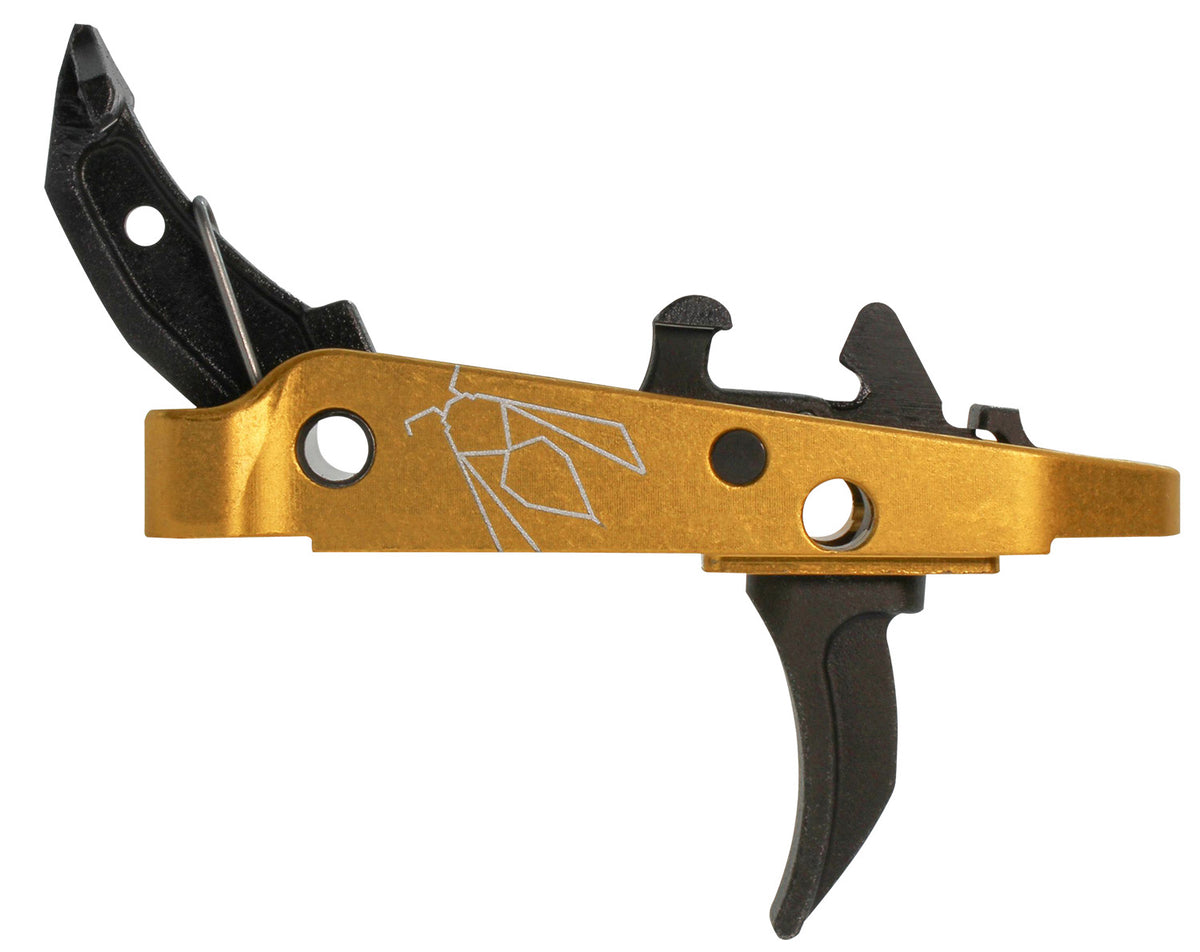 CMC Triggers AK47 47407 Yella Jacket Drop-In Curved Single-Stage Trigger Group 2.0 Black Yellow Housing