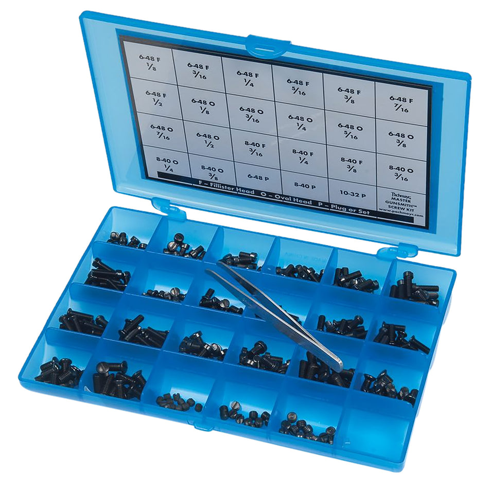 Pachmayr Master Gunsmith 277-Piece Universal Screw Kit Blue