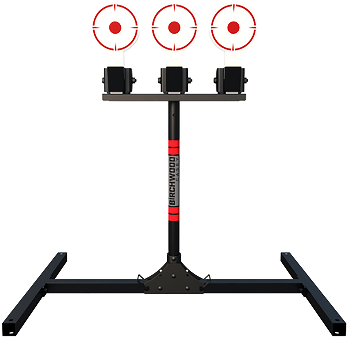 Birchwood Casey 3-Target Spring Loaded Self-Resetting AR500 Steel Plate Rack 6" Diameter
