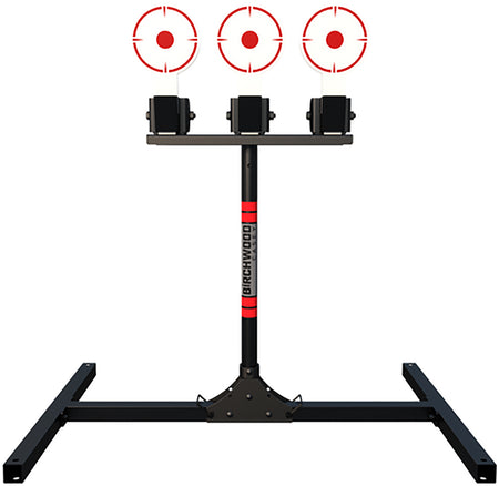 Birchwood Casey 3-Target Spring Loaded Self-Resetting AR500 Steel Plate Rack 6" Diameter