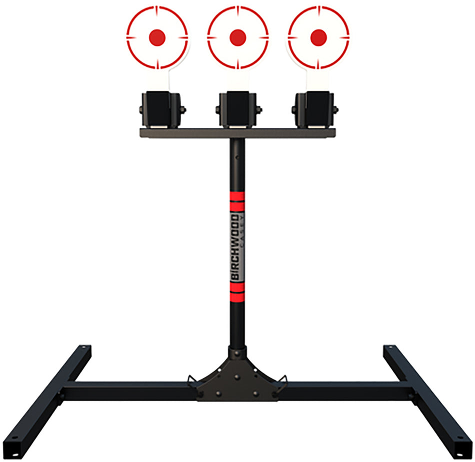 Birchwood Casey 3-Target Spring Loaded Self-Resetting AR500 Steel Plate Rack 6" Diameter
