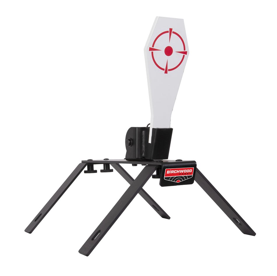 Birchwood Casey Spring Loaded Popper Target AR500 Steel Coffin Shaped Paddle Standing