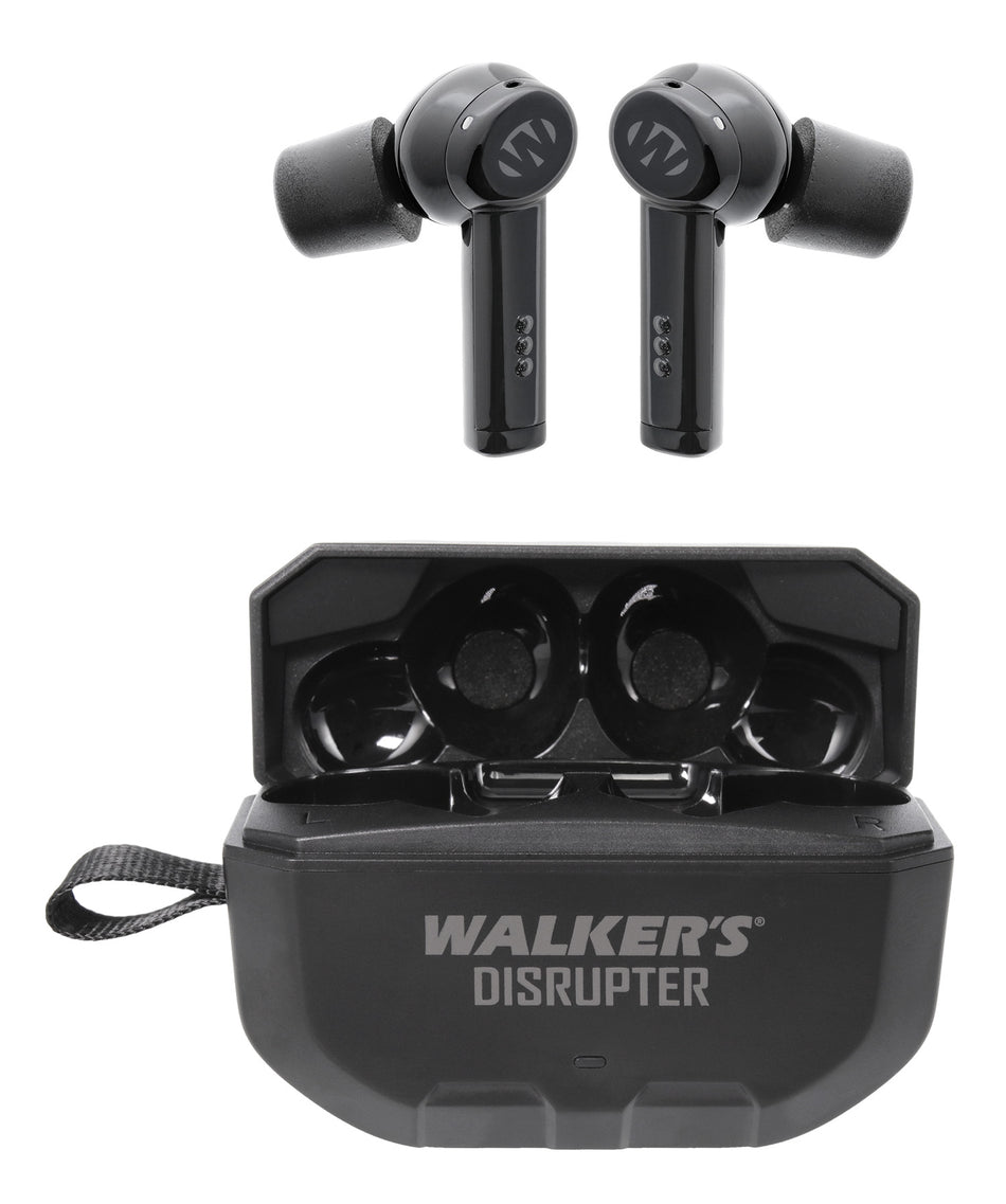 Walker's Disrupter Ear Bud Headset 24 dB ANR Active Noise Reduction