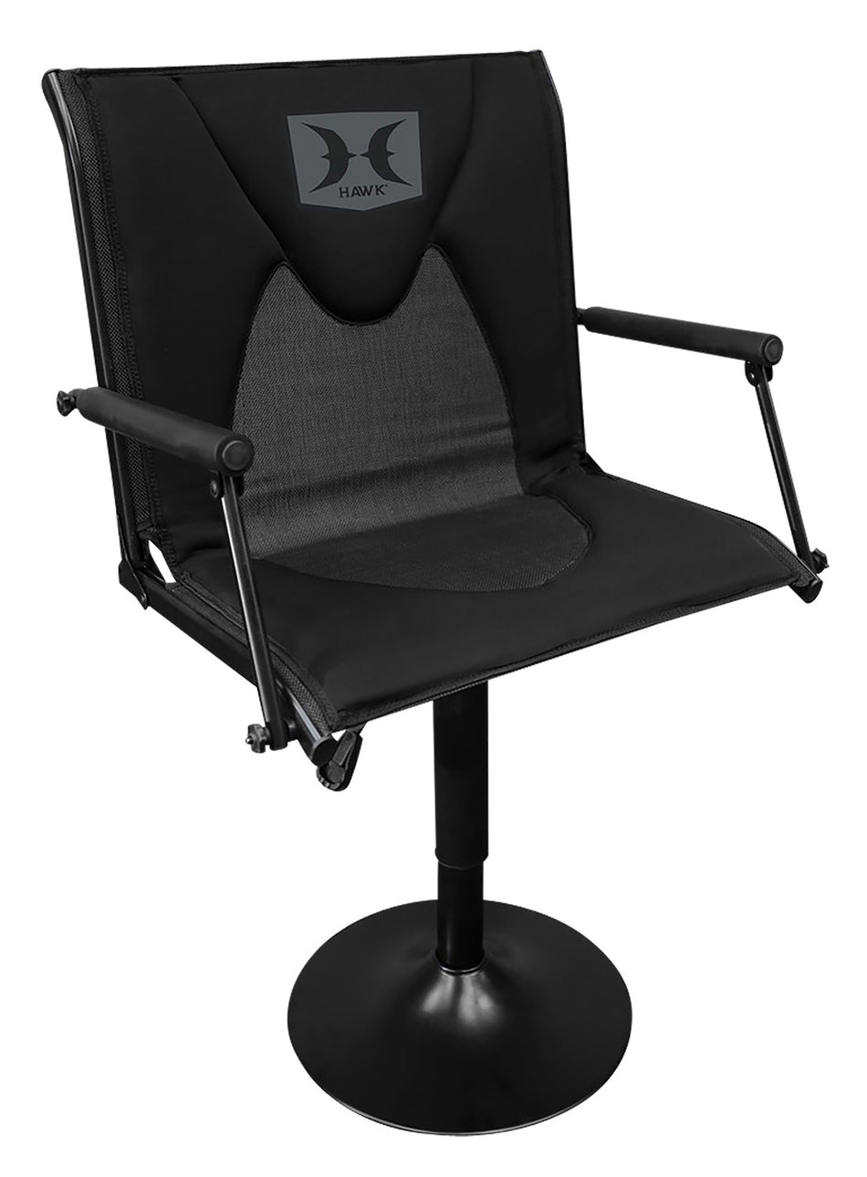 Hawk Premium Blind Chair Black 360 Swivel 22" Seat HWK-PBC