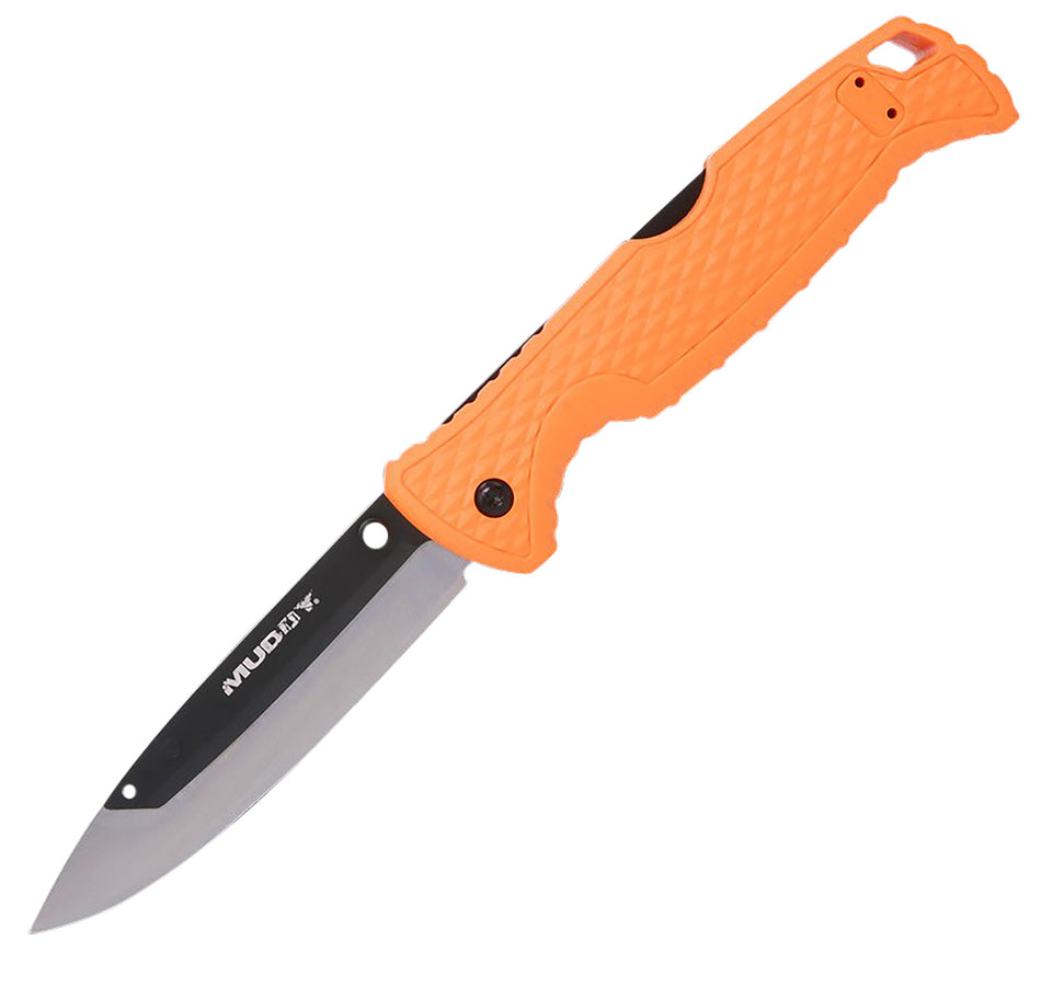 Muddy SWAP Replace-A-Blade Folding Knife 3.50" Drop Point 420J2 SS Blaze Orange Handle