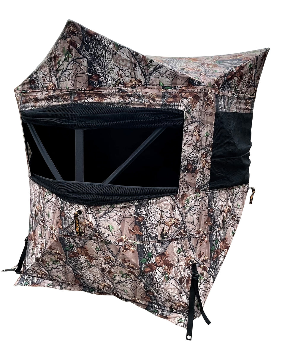 Muddy Twin Peaks Hub-Style Hunting Blind 600D Polyester Camo MUD-MGBTP