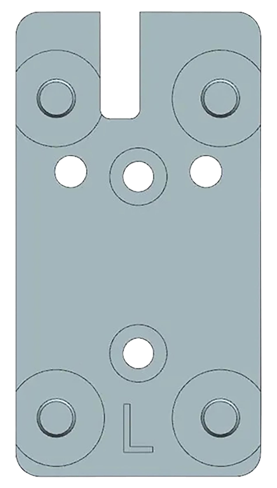 Beretta USA EUS03051 Silver Beretta 90/92 Leupold Pattern Red Dot Optic Plate