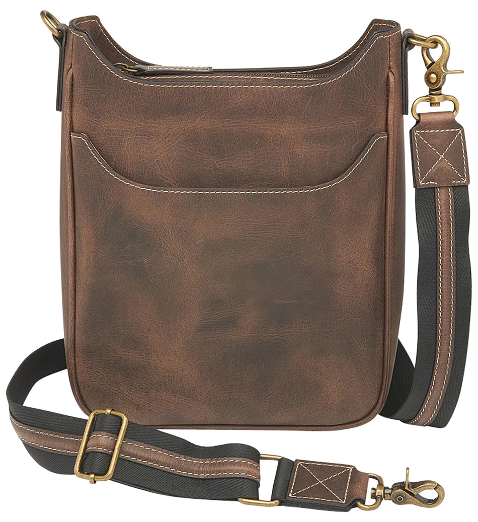 GTM GTM-CZY/17 CROSSBODY MAIL POUCH BRN