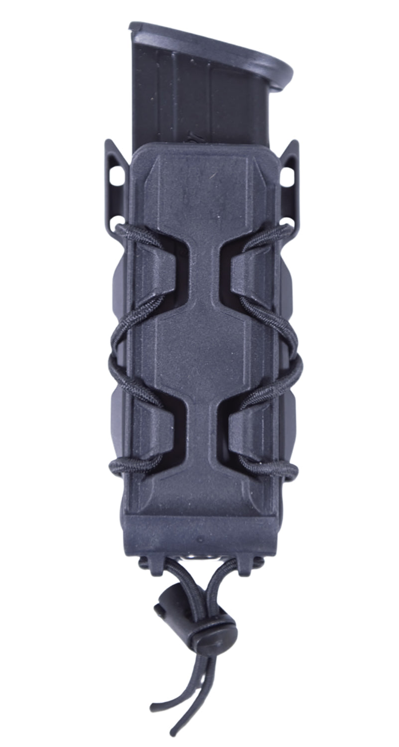 High Speed Gear 16PT01BK Polymer Pistol TACO V2 Single Magazine Pouch Black Belt MOLLE