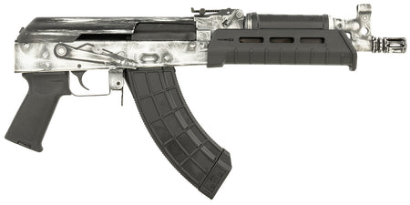 Century Arms Draco 7.62x39mm AK Pistol, 6.25" Threaded Barrel, Distressed White Cerakote