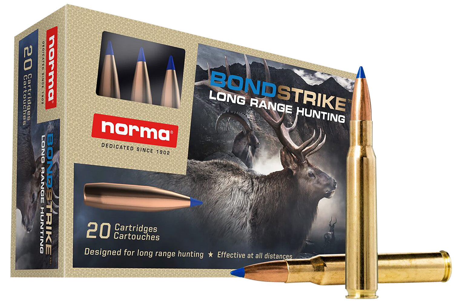 Norma .30-06 Springfield 20176422 Dedicated Hunting Bondstrike Extreme Bonded Polymer Tip 180 Grain