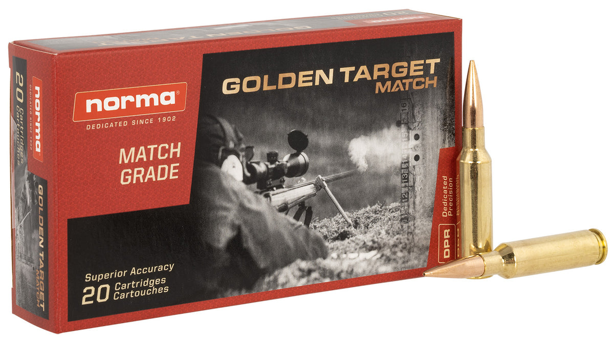 Norma 6.5mm Creedmoor 10166522 Dedicated Precision Golden Target Match  143 Grain