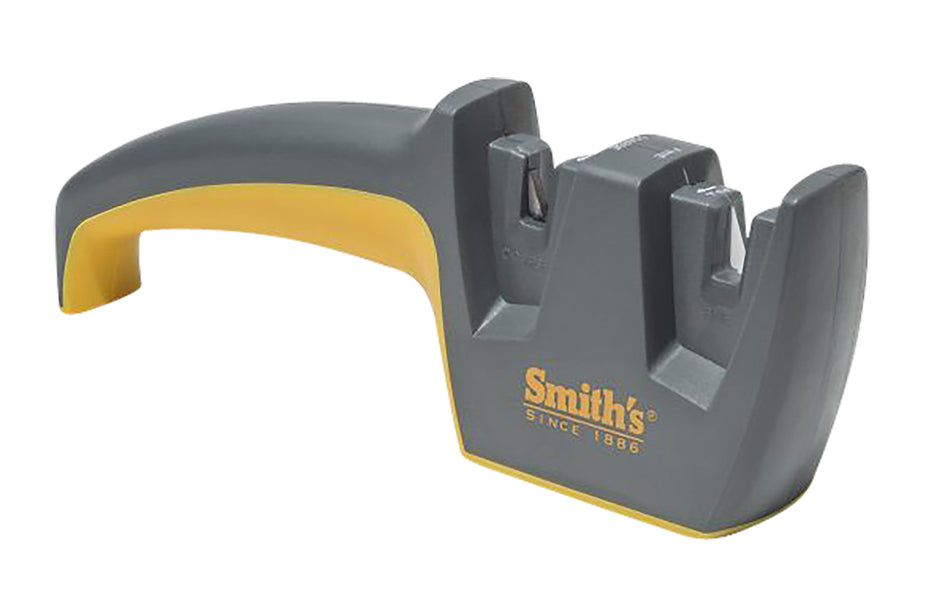 Smiths Edge Pro 50348 Pull-Thru Knife Sharpener Coarse and Fine Carbide Gray/Yellow