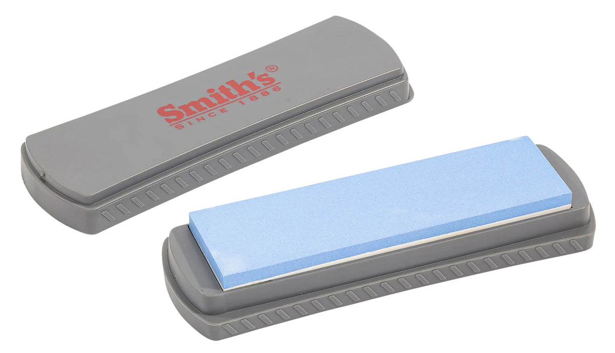 Smiths 51314 6" DualGrit Double-Sided Whetstone Sharpener Medium Grit Gray