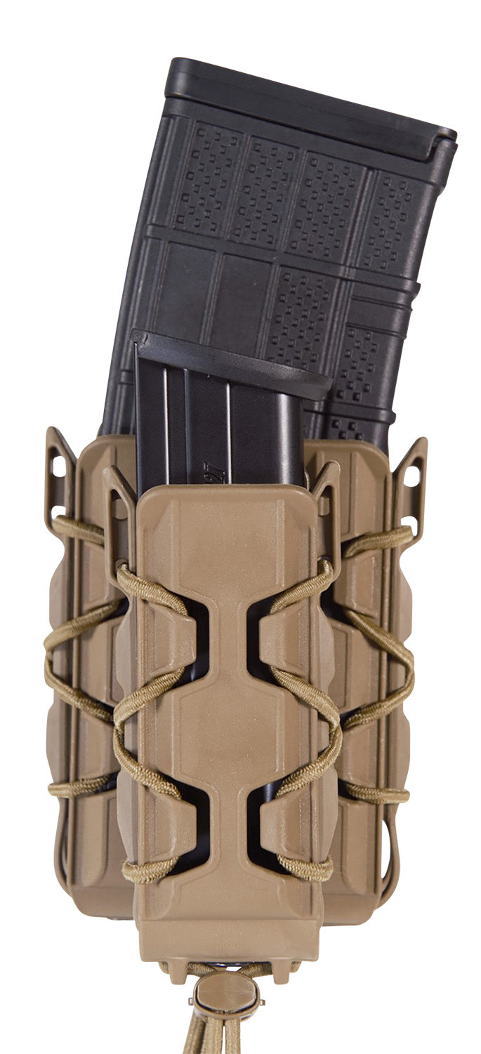 High Speed Gear 16DD01CB Double Decker TACO Double Pouch Coyote Brown Polymer Belt 2"
