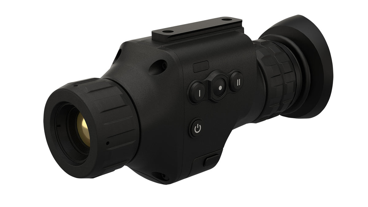 ATN TIMNODN619X ODIN LT 640 Thermal Monocular Handheld/Mountable 1-4x19mm 640x480 Multi Reticle Black