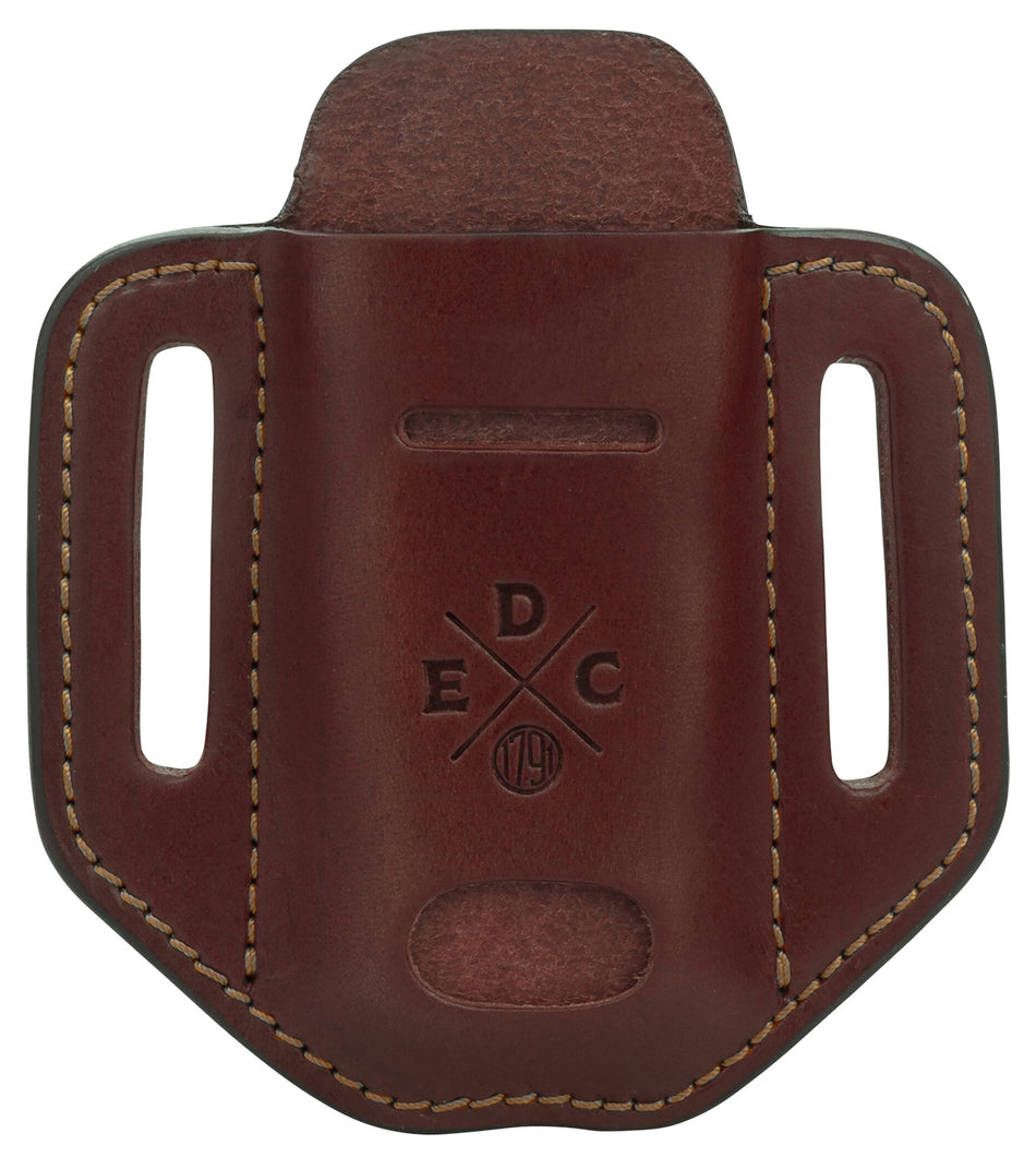 1791 Gunleather EDC Heavy Duty Easy Slide Solo Belt Slide OWB Chestnut Leather Ambidextrous