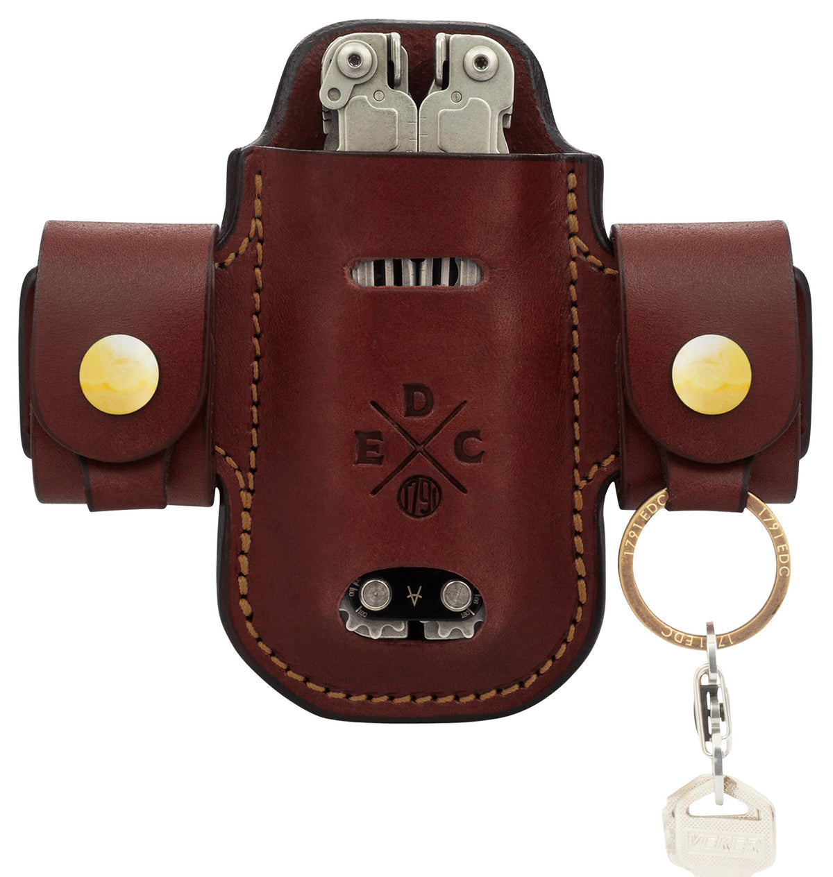 1791 Gunleather EDC Heavy Duty Solo Action Snap Belt Loop OWB Chestnut Leather Ambidextrous