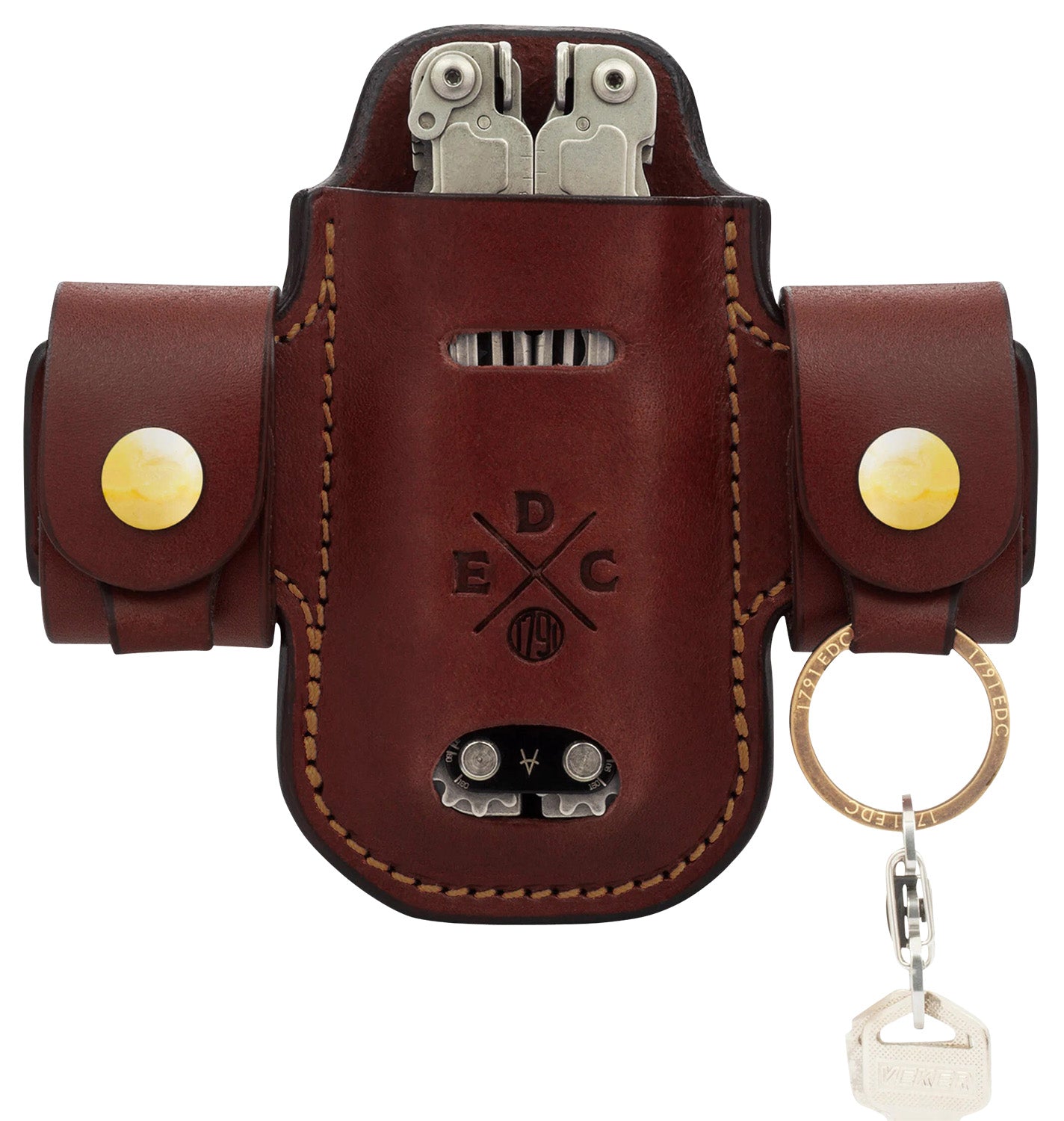1791 Gunleather EDC Heavy Duty Solo Action Snap Belt Loop OWB Chestnut Leather Ambidextrous
