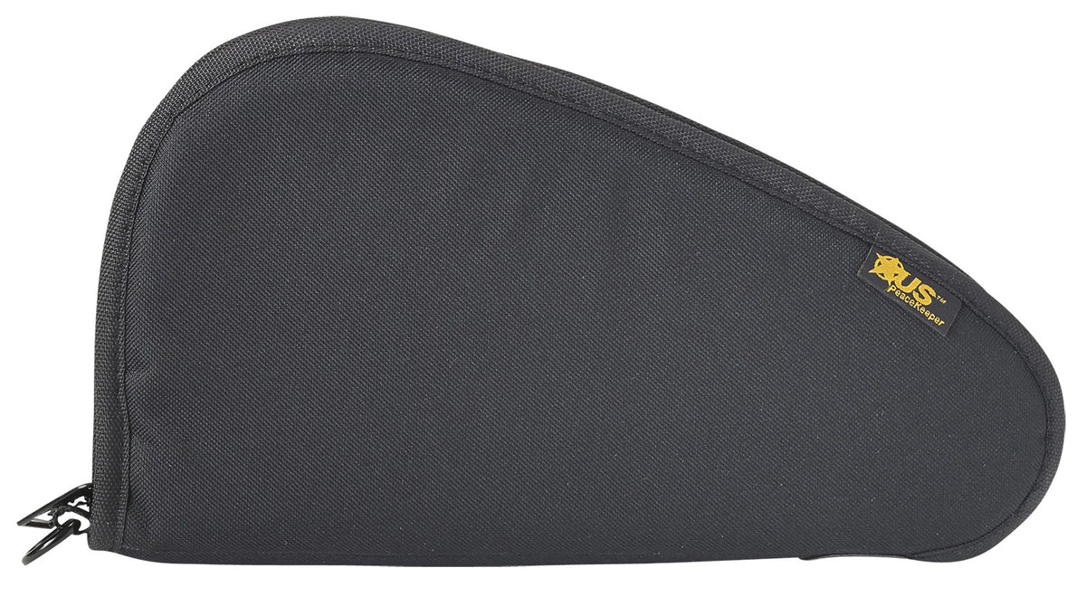 US PeaceKeeper P21009 Black Polyester Pistol Case 1 Handgun Capacity