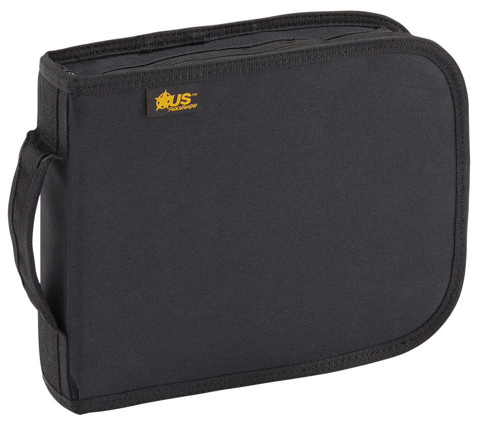 US PeaceKeeper P26108 Black Polyester CCW Handgun Case Holds 1 Gun