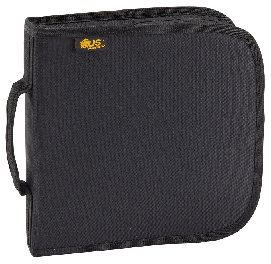 US PeaceKeeper P26208 Black Polyester CCW Handgun Case 4 Mag Pockets