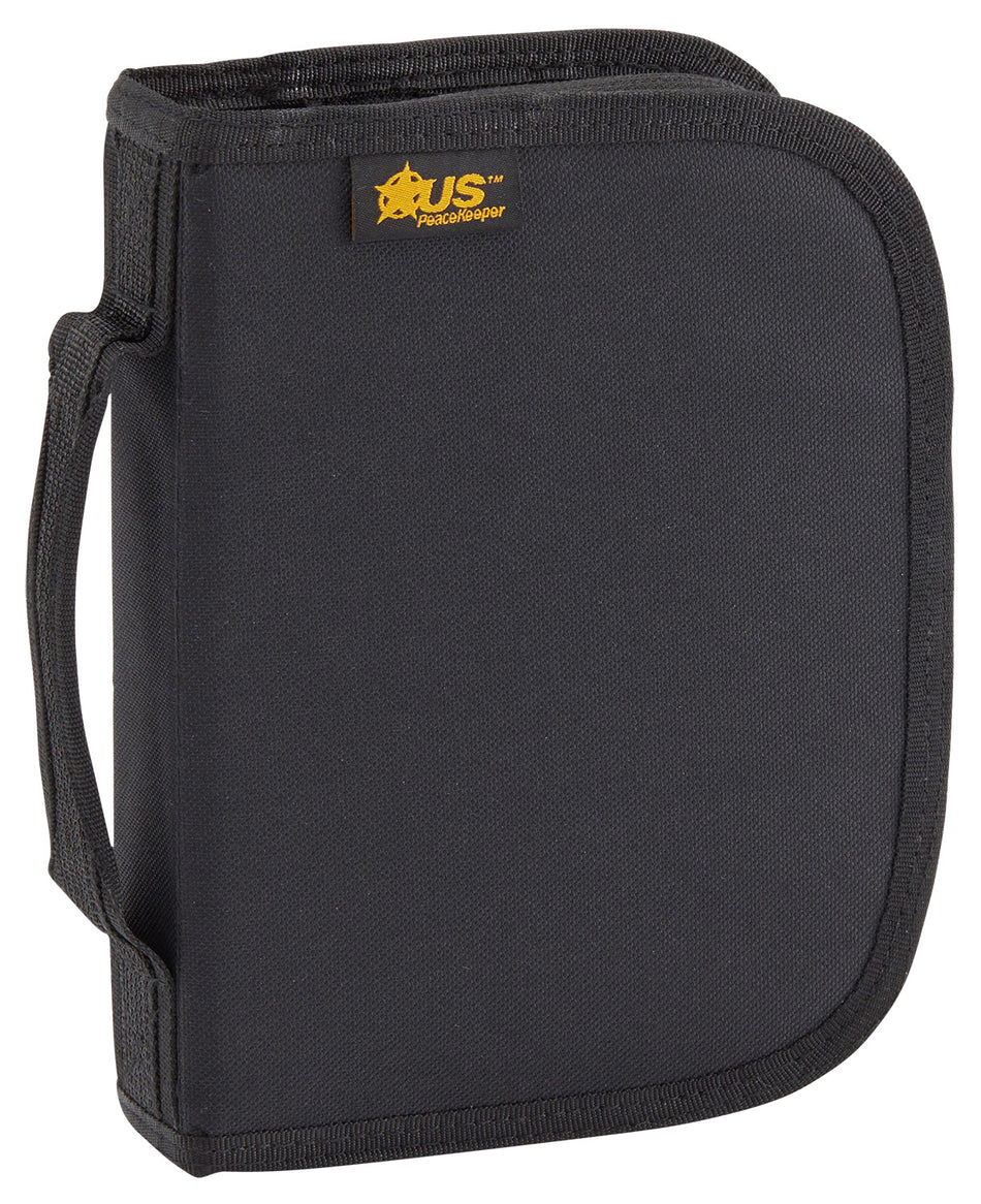 US PeaceKeeper P26308 Micro CCW Handgun Case Black Polyester 4 Mag Pockets