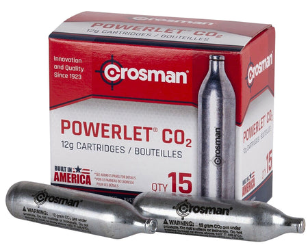 Crosman C2315 12 Gram CO2 Powerlet Cartridges 15 Count