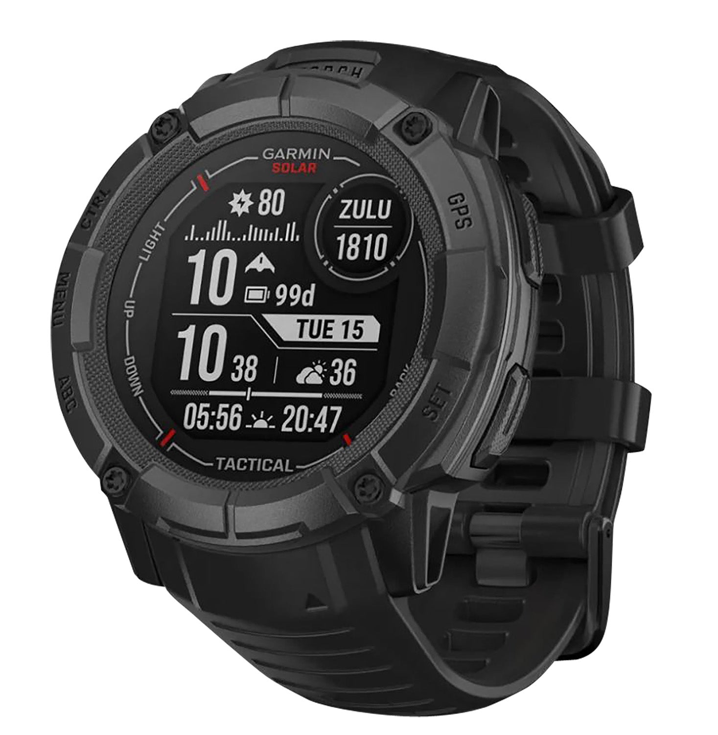 Garmin Instinct 2X Solar Tactical Edition GPS Smart Watch 64MB Black 50mm