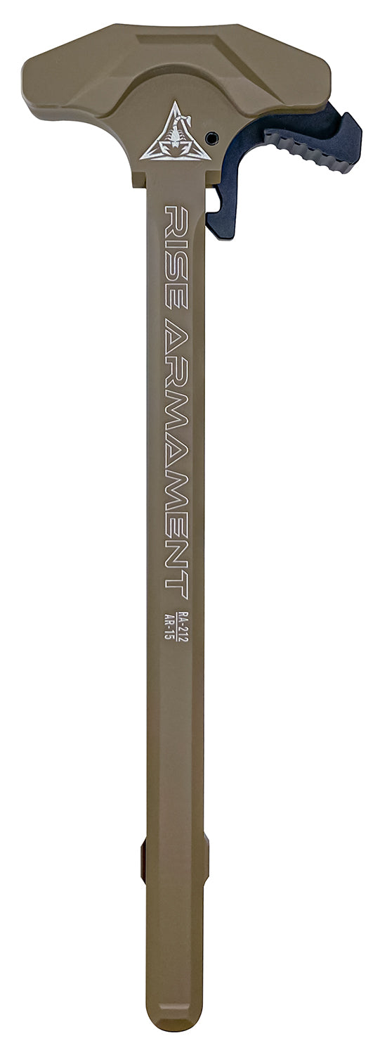 Rise Armament RA212FDE AR-15 Extended Latch Charging Handle FDE Aluminum