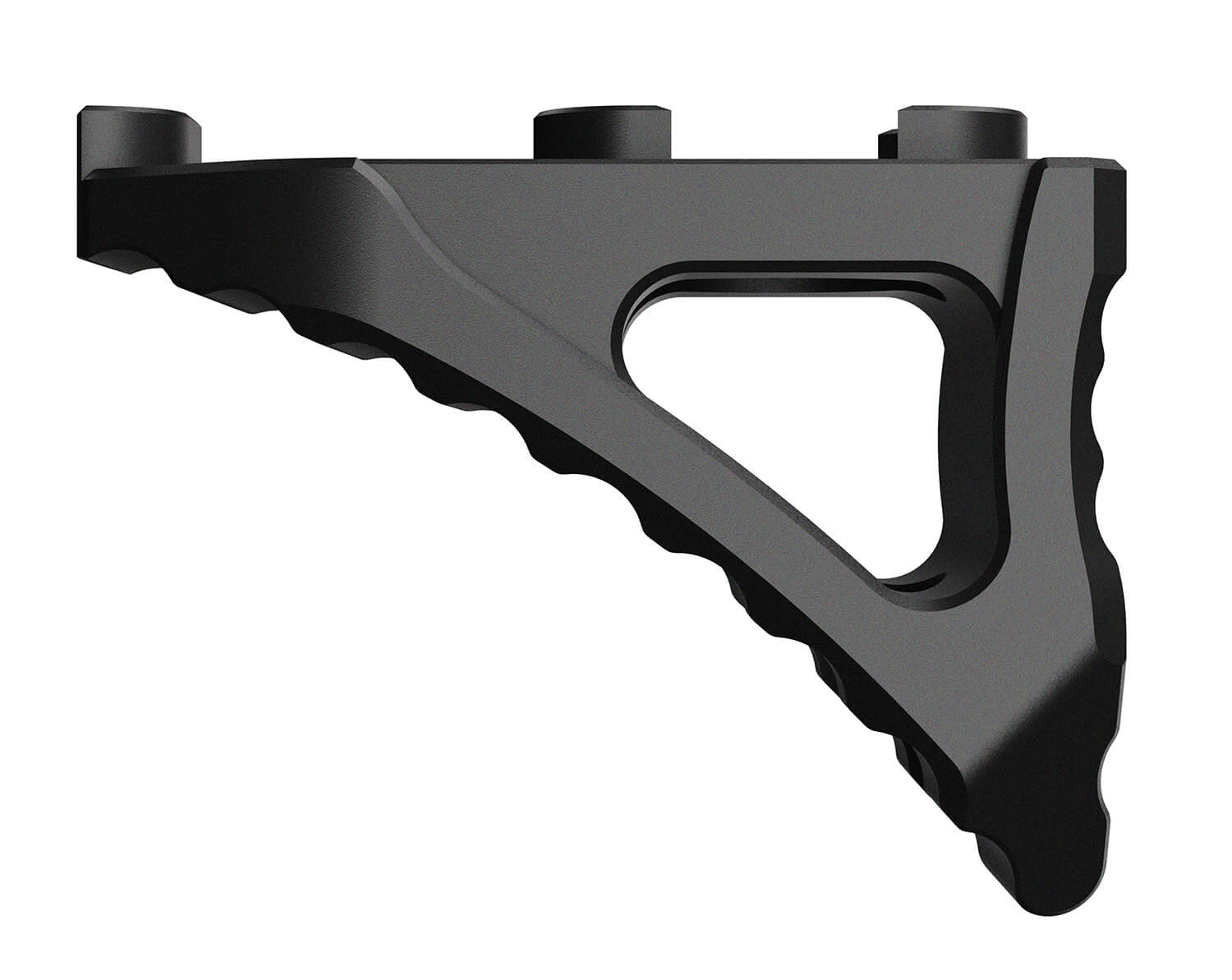Rise Armament RA030BLK Black Aluminum Skeletonized Micro Hand Stop M-LOK Compatible