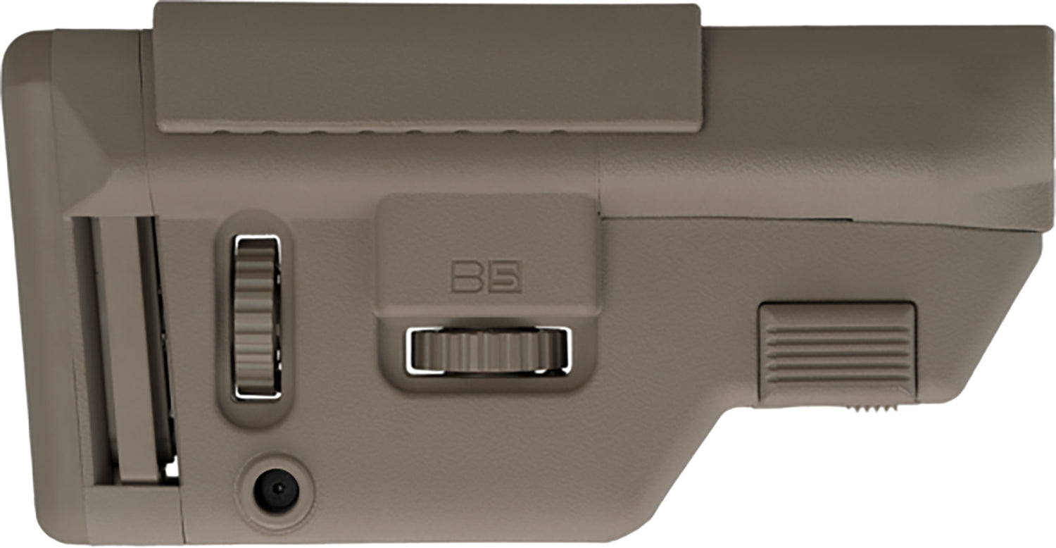 B5 Systems Precision FDE Collapsible Buttstock with Cheek Riser for AR-Platform