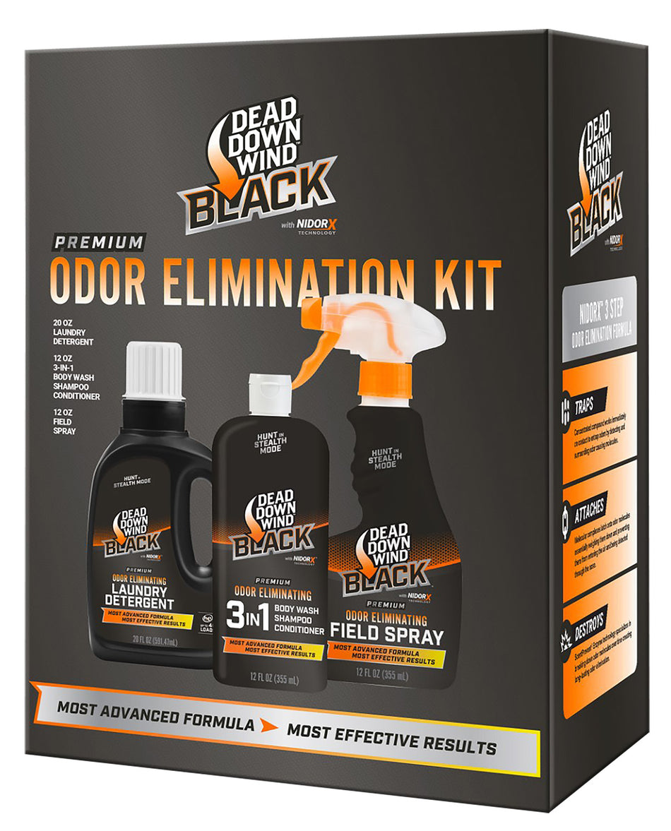 Dead Down Wind 207022 Black 3-Piece NidorX Scent Control Kit