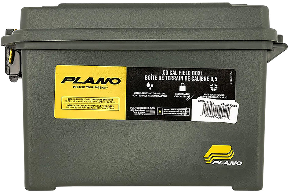 Plano 171250 OD Green Polymer Field Box Holds 4 Ammo Boxes