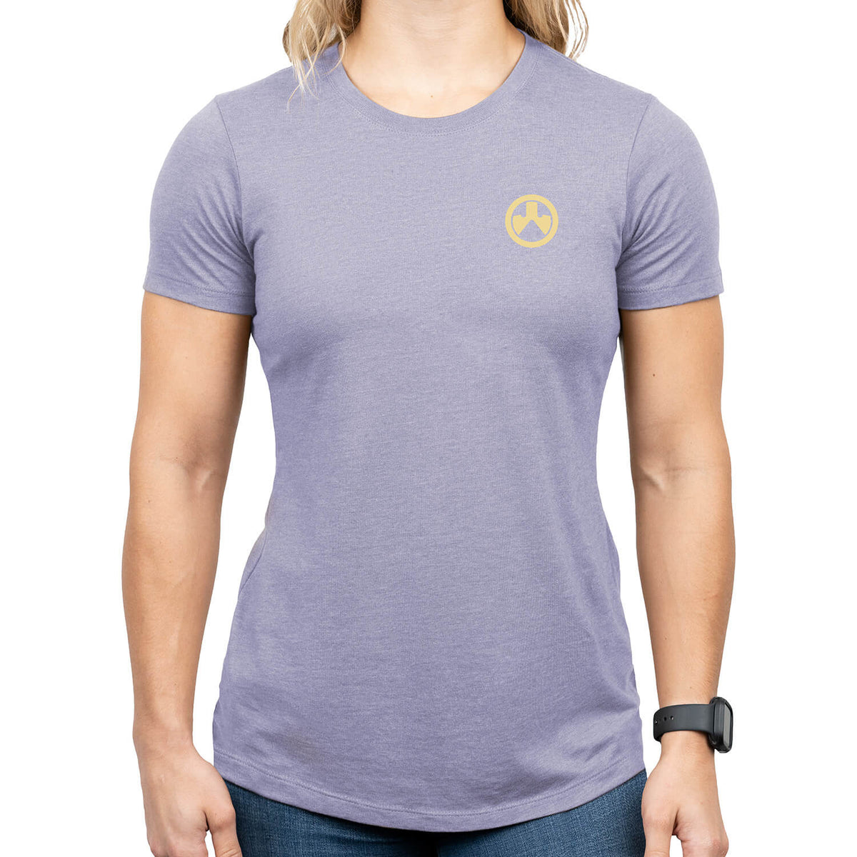 Magpul Women's Prickly Pear Orchid Heather Cotton/Polyester V-Neck Tee Large