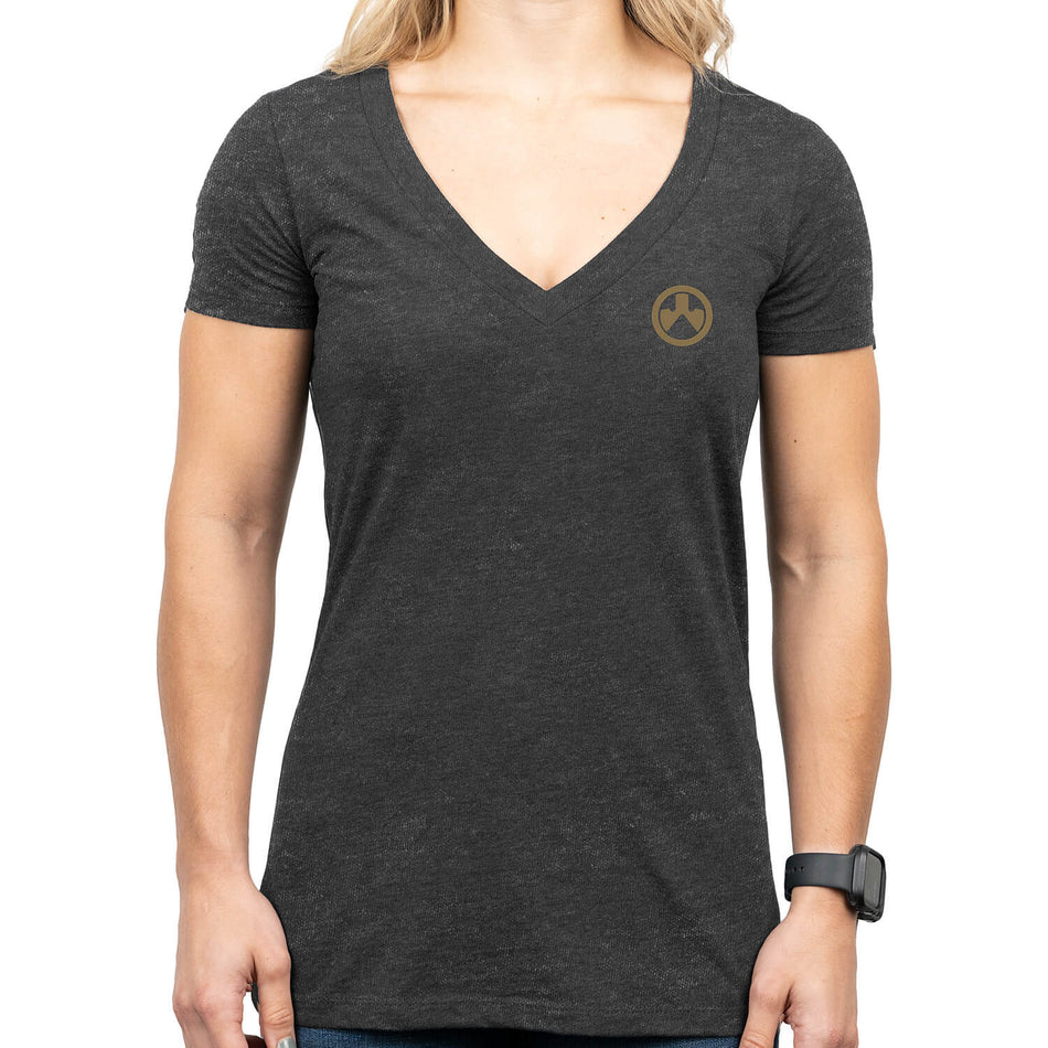 Magpul Women's Take Flight Black Cotton/Polyester V-Neck Tee 2XL