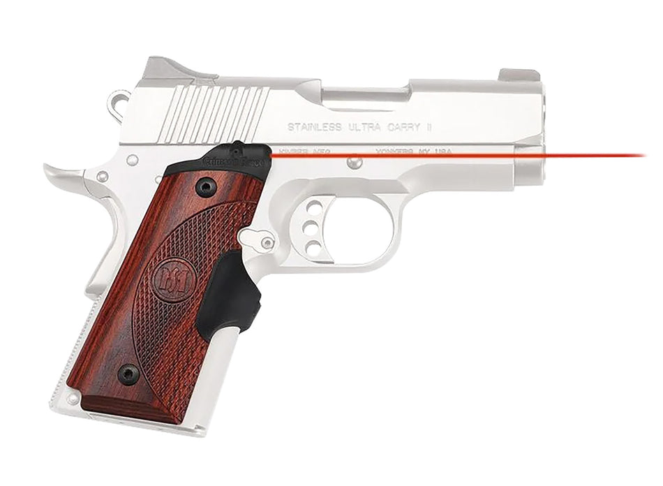 Crimson Trace LG902 Lasergrips Master Series Red Laser for 1911 Compact, Rosewood Panels