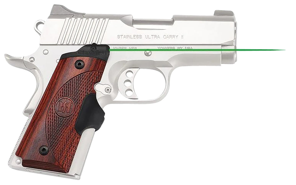 Crimson Trace LG902G Lasergrips Master Series Green Laser for 1911 Compact, Rosewood Panels