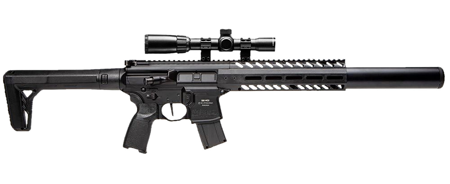 Sig Sauer Airguns MCX Gen II CO2 .177 Pellet Rifle 30-Round M-LOK Black Scope Included