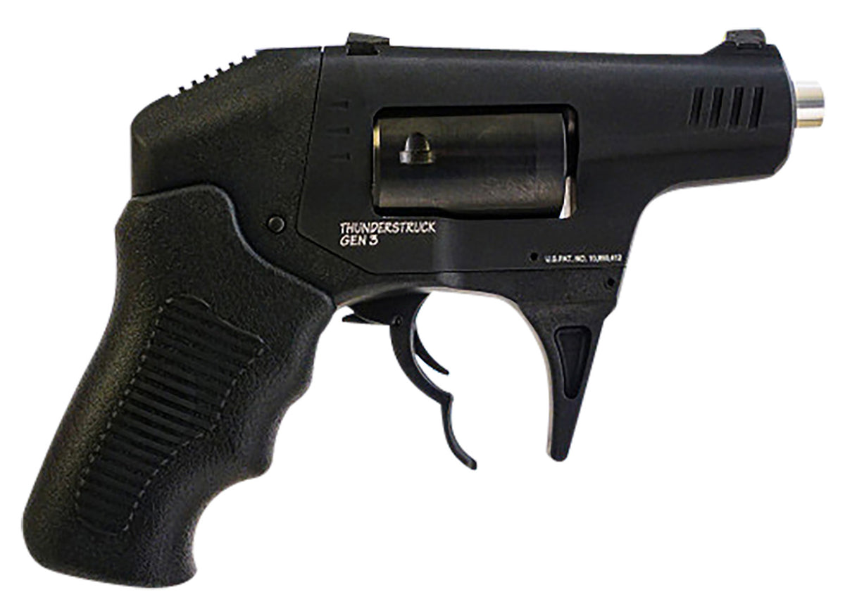 Standard Mfg S333 Thunderstruck Gen III .22 WMR 8-Shot 2.25" Double Barrel Revolver, Black Anodized Frame with Polymer Grips