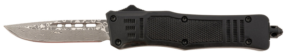Steel River Knives Spartan Mini MT616BRDAMDP OTF Drop Point Real Damascus 37-Layer Blade 4.25" Zinc Alloy Handle